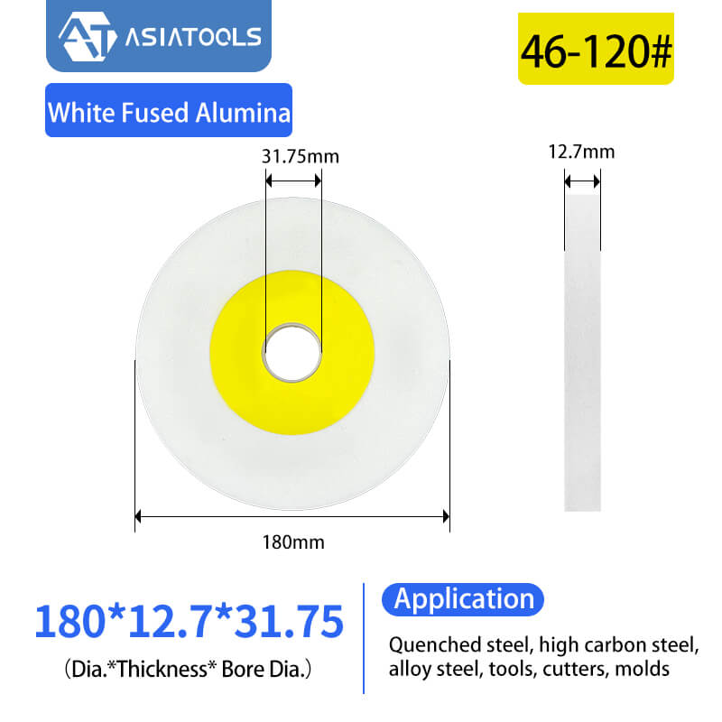ASIATOOLS-White Fused Alumina Resin Fiber Disc