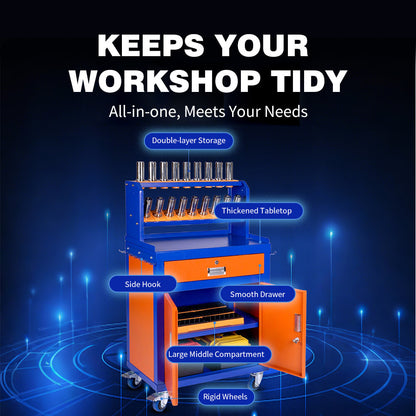 CNC Tool Storage Cabinet Tool Workbench Rolling Tool Cart With Drawers