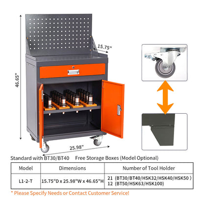 CNC Tool Storage Cabinet Tool Workbench Rolling Tool Cart With Drawers